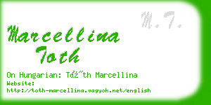 marcellina toth business card